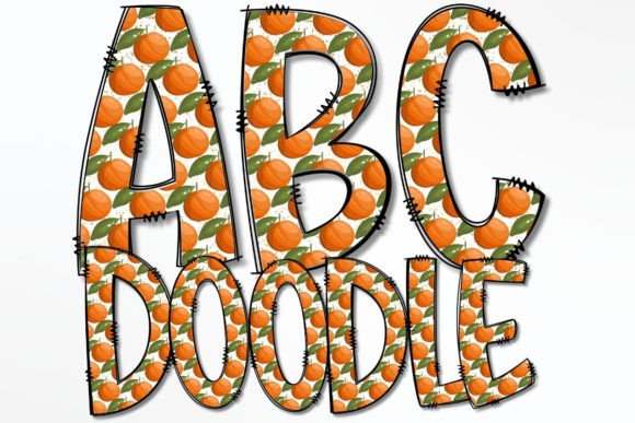 Download Little Cutie Doodle Uppercase Alphabet - Cutie Collection