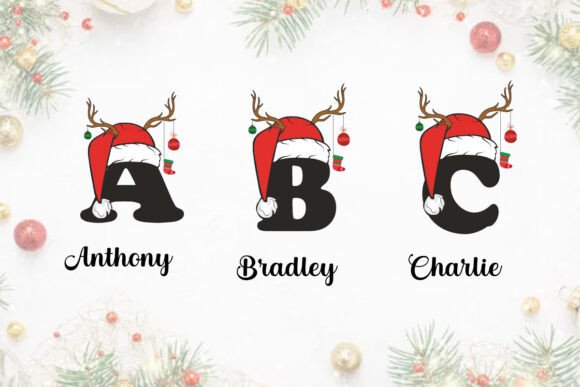Download Christmas Alphabet Letters Sublimation - Premium Resources