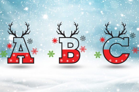 Download Christmas Alphabet Letters Sublimation - Premium Resources