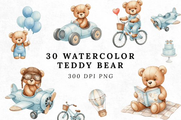 Download Watercolor Teddy Bear Clipart Subliamtio - Premium Resources