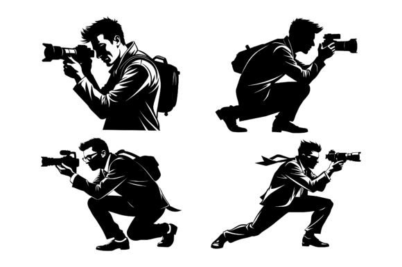 Download Photographer Striking Stylish Pose. - Stylish Collection